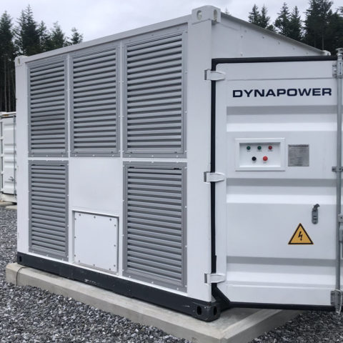 Dynapower CPS-3000 energy storage system on site