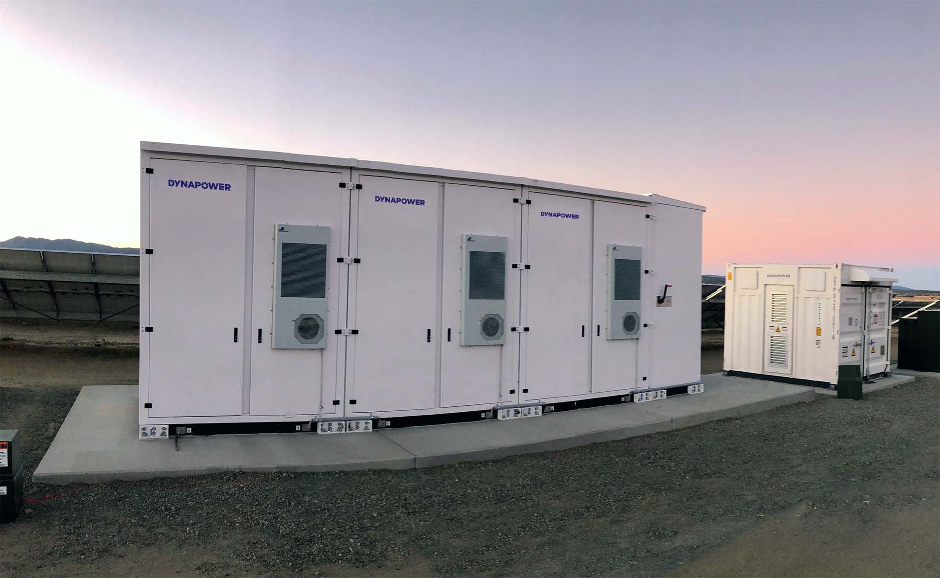 Dynapower CPSi battery energy storage system on site