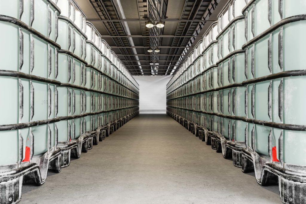 Photo of chlor-alkali storage facility