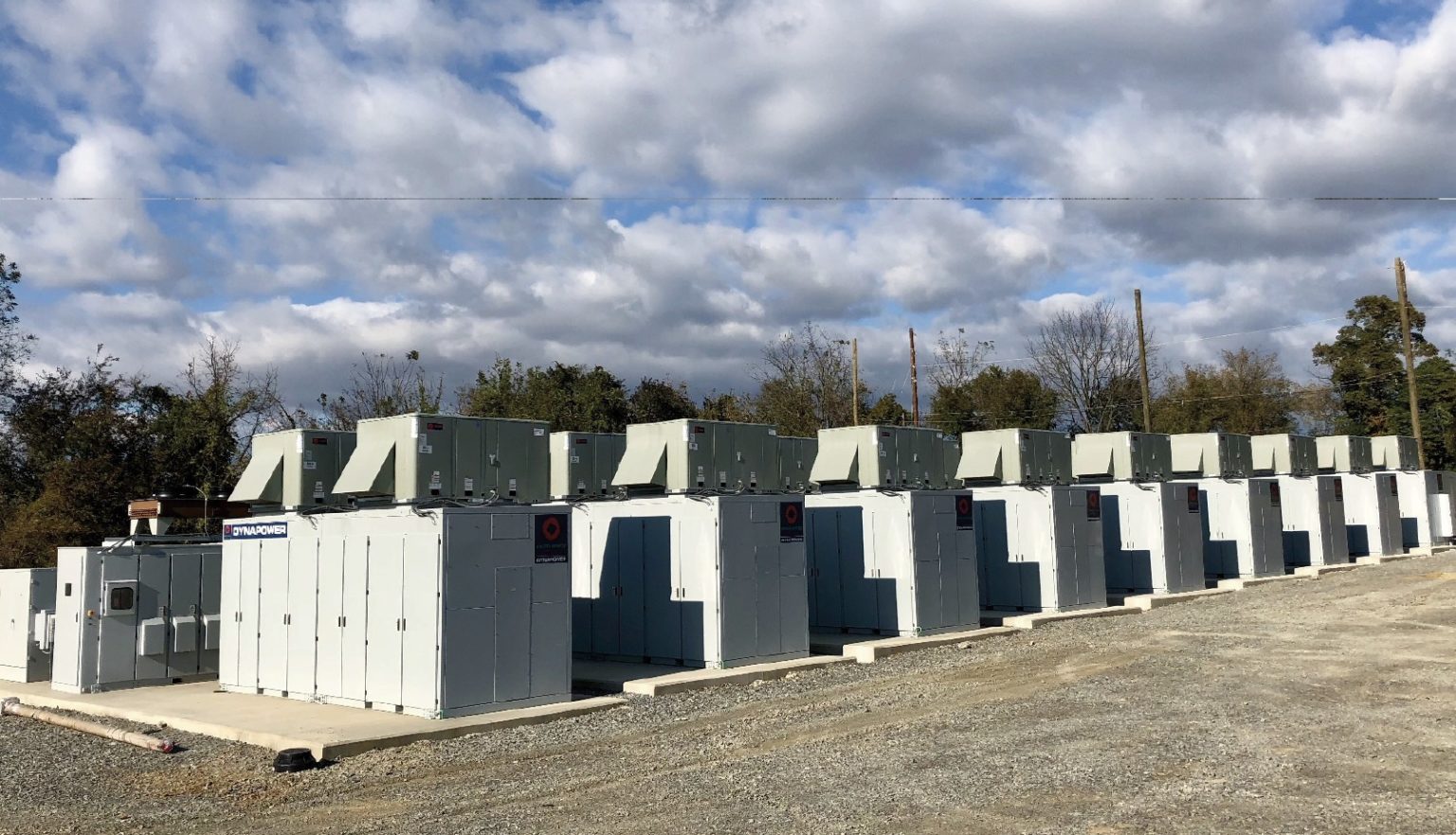 Dynapower energy storage systems in a row