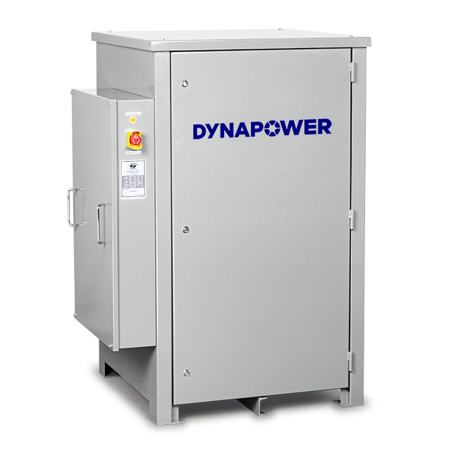 Dynapower custom SCR rectifier grey with blue logo