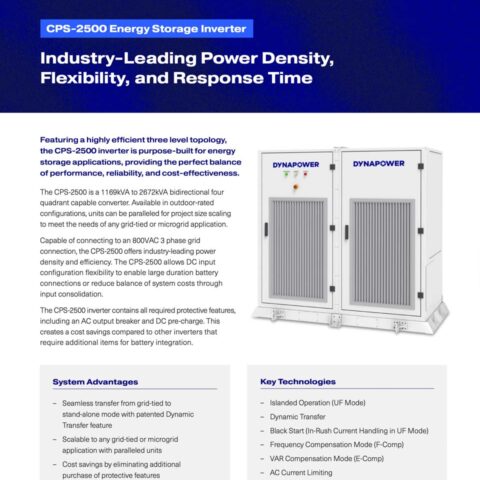 CPS-2500 Energy Storage Inverter cover