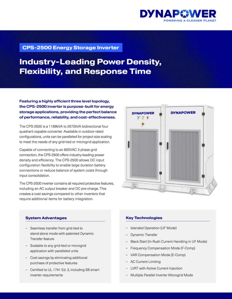 CPS-2500 Energy Storage Inverter cover