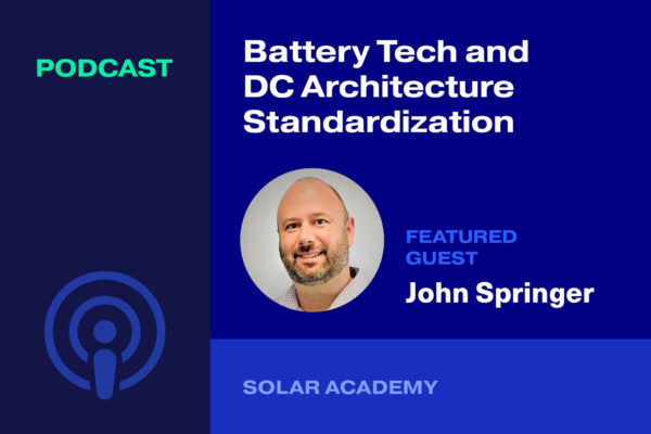 Solar Academy podcast featuring John Springer